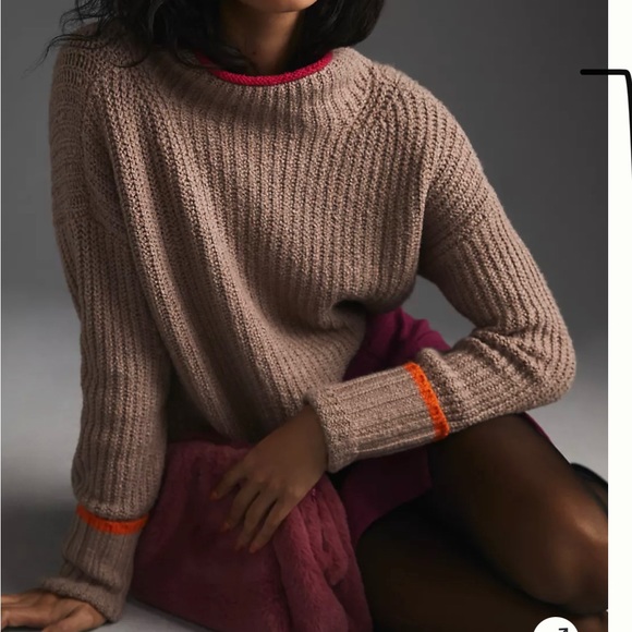 New With tags Maeve Mock Neck Sweater Anthropologie - Picture 1 of 5